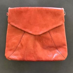 Tano Red Leather Clutch Shoulder Bag